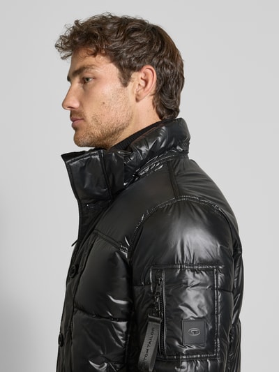 Tom Tailor Gewatteerd regular fit jack met afneembare capuchon Zwart - 3