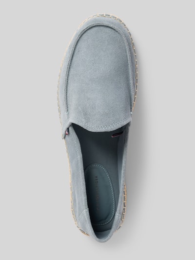 Tommy Hilfiger Loafer aus Wildleder mit Seil-Sohle Hellblau 3
