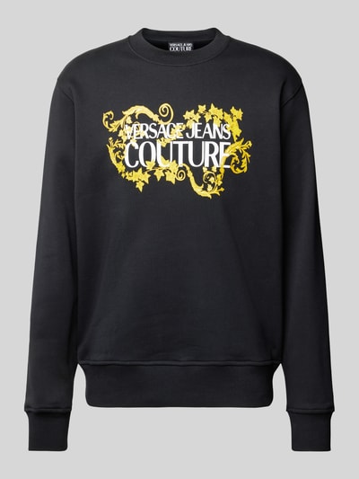 Versace Jeans Couture Sweatshirt met labelprint Zwart - 2