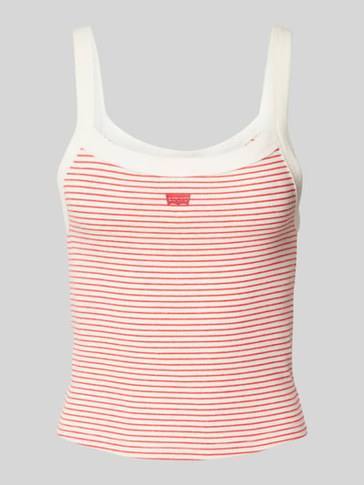 Levi's® Korte top met streepmotief, model 'ESSENTIAL SPORTY' Rood - 2