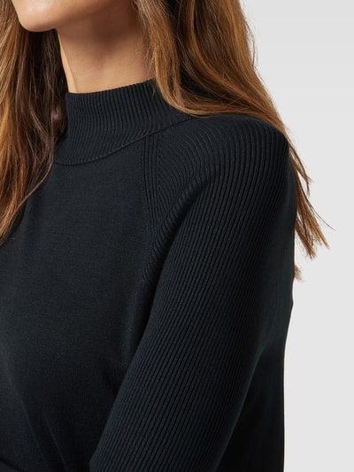 Esprit Collection Strickpullover in unifarbenem Design Black 3