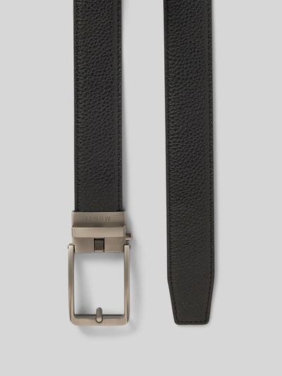 Monti Leren riem met labeldetail, model 'Yale'  - 3