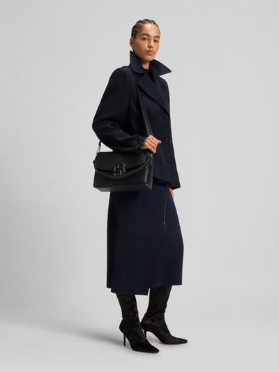 BOSS Kurtka o kroju regular fit z mieszanki wełny Granatowy 1