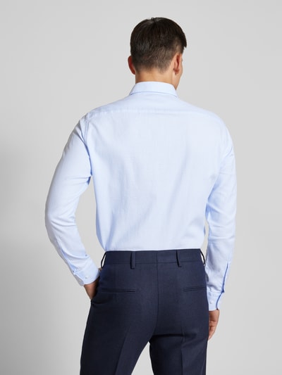 Tommy Hilfiger Regular Fit Business-Hemd mit Knopfleiste Bleu 5