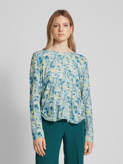 JAKE*S STUDIO WOMAN Bluse aus Viskose mit Allover-Muster Aqua 4