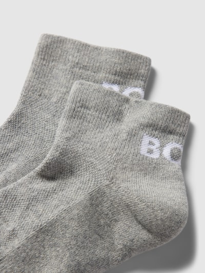 BOSS Socken mit Label-Print im 2er-Pack Mittelgrau 2