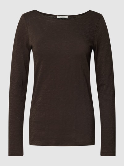 Marc O'Polo Longsleeve mit U-Boot-Ausschnitt Dunkelbraun 2