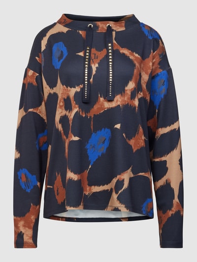 Betty Barclay Sweatshirt met all-over motief Koningsblauw - 2