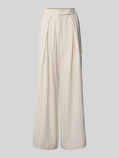 P&C* curated by Anna Schürrle Wide Leg Bundfaltenhose mit Leinen-Anteil Sand 2