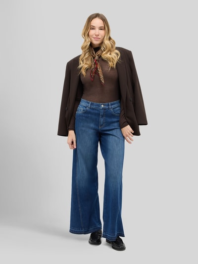 ANGELS Wide Leg Jeans aus Baumwoll-Mix Modell 'Liva Edgy' Dunkelblau 1