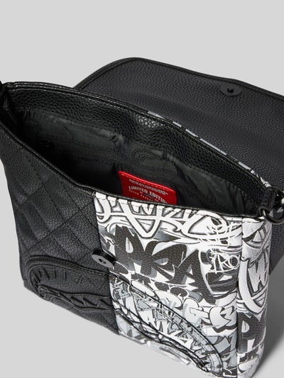 Sprayground Umhängetasche mit Strukturmuster Modell 'HALF GRAF' Black 5