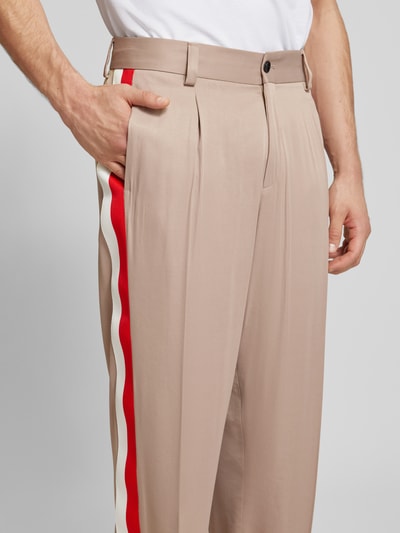 HUGO Hose mit Label-Detail Modell 'Flips' Beige 3