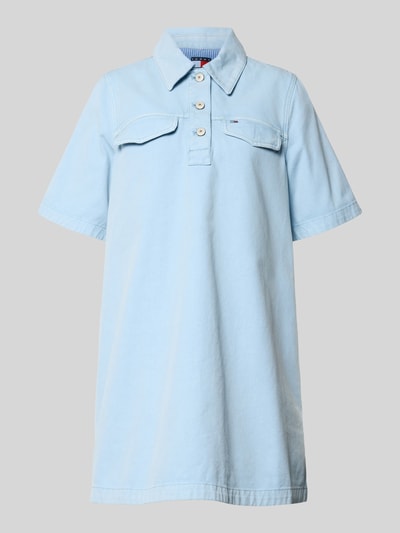 Tommy Jeans Oversized Minikleid aus reiner Baumwolle  Hellblau 2
