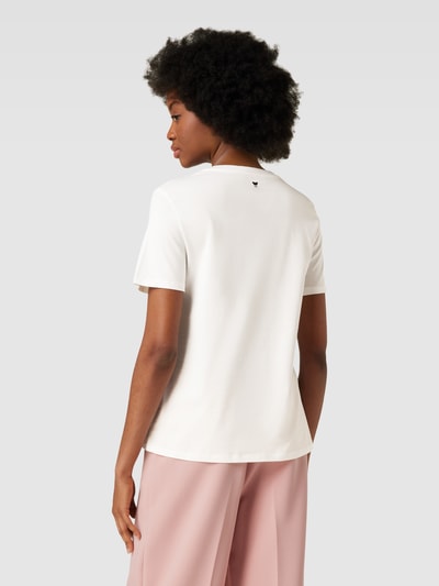 Weekend Max Mara T-Shirt mit Label-Motiv-Print Modell 'YEN' Rosa 5