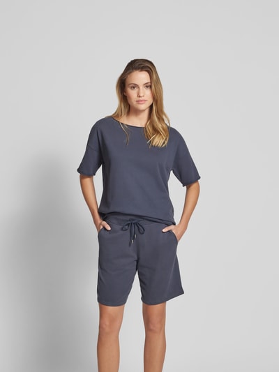 Juvia Oversized T-Shirt mit U-Boot-Ausschnitt Dunkelblau 4