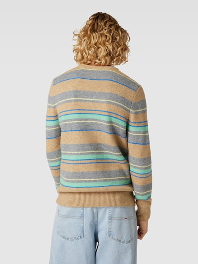 Scotch & Soda Strickpullover mit Streifenmuster Camel 5