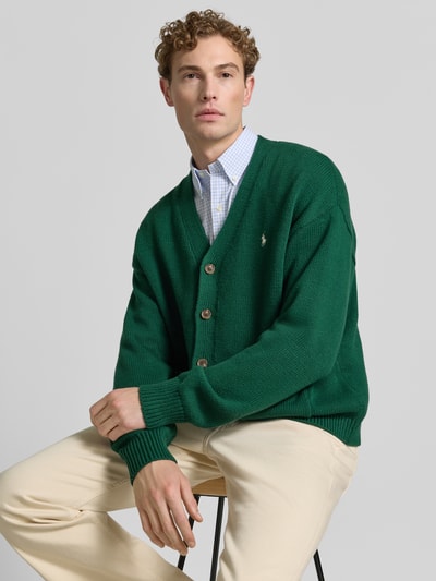 Polo Ralph Lauren Relaxed Fit Strickjacke aus reiner Baumwolle Gruen 3