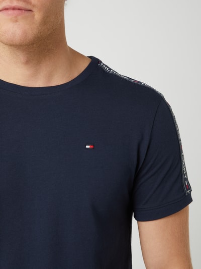 Tommy Hilfiger T-shirt z lampasami Granatowy 3