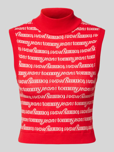 Tommy Jeans Strickpullunder mit Rollkragen Rot 2