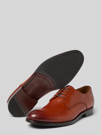 DIGEL Derby-Schuhe aus Leder mit Schnürung Modell 'SEBASTIAN' Cognac 4