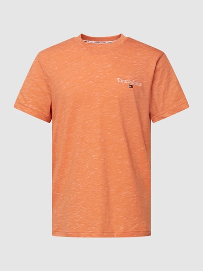 Tommy Jeans T-Shirt in melierter Optik Orange 2