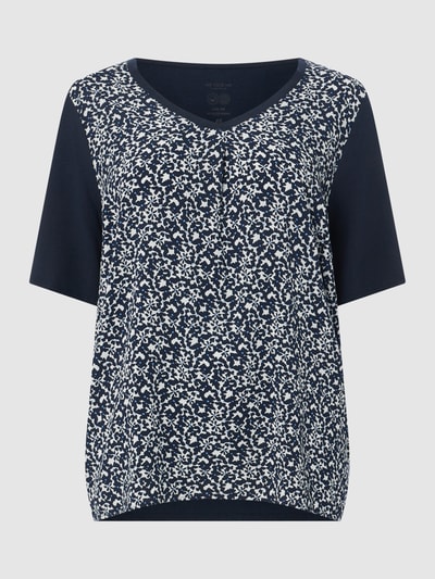 Tom Tailor Plus PLUS SIZE T-shirt met modal  Marineblauw - 2