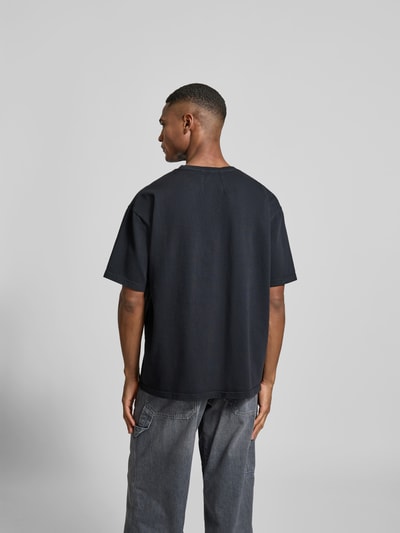 RHUDE Relaxed Fit T-Shirt mit Motiv-Print Anthrazit 5