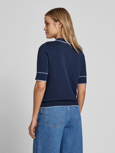 INFLUENCER'S CHOICE BY P&C* Koszulka polo z prążkowanymi wykończeniami Ciemnoniebieski 5