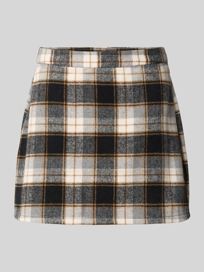 Vero Moda Regular Fit Mini-Rock mit Karomuster Modell 'NAYA' Offwhite 2