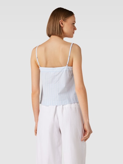 Jake*s Casual Top mit Streifenmuster Hellblau 5