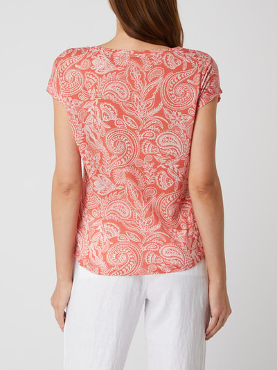 Marc O'Polo T-shirt met paisleymotief  Roestrood - 5