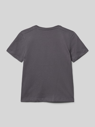 Calvin Klein Jeans T-shirt o kroju regular fit z naszywką z logo model ‘Mono’ Grafitowy 3