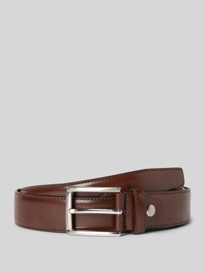 Christian Berg Men Gürtel mit Leder-Anteil Schoko 1