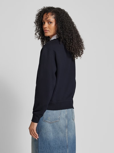 Tommy Hilfiger Sweatshirt met labelstitching en ronde hals Donkerblauw - 5