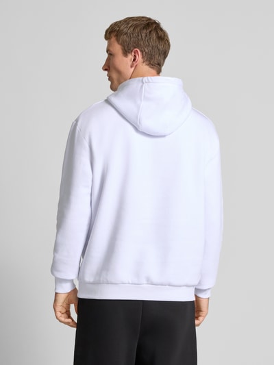 KARL KANI Regular fit hoodie met logostitching, model 'Signature' Wit - 5