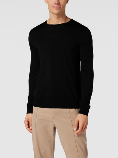 JOOP! Collection Pullover aus Merinowolle Modell 'Denny' Black 4