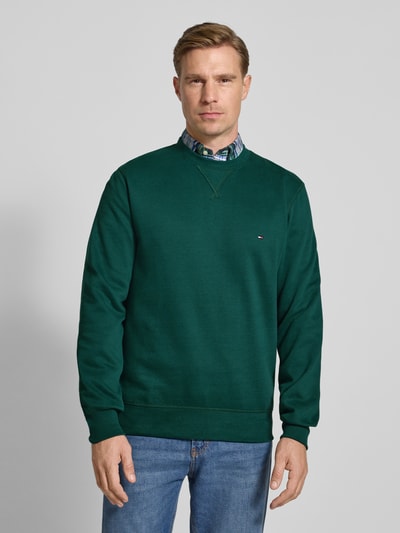Tommy Hilfiger Regular fit sweatshirt van katoenmix Donkergroen - 4