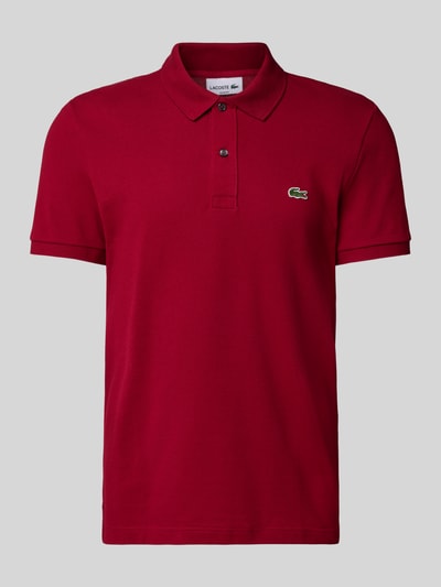 Lacoste Slim Fit Poloshirt aus reiner Baumwolle Bordeaux 2