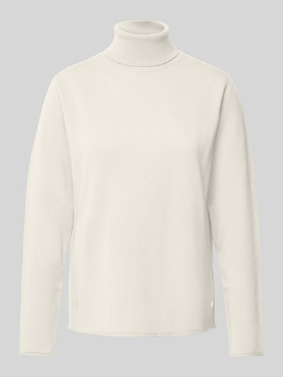 Fynch-Hatton Strickpullover mit geripptem Rollkragen Offwhite 2