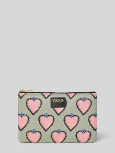 WOUF Make-uptasje met logopatch, model 'Glow' Rietgroen - 1