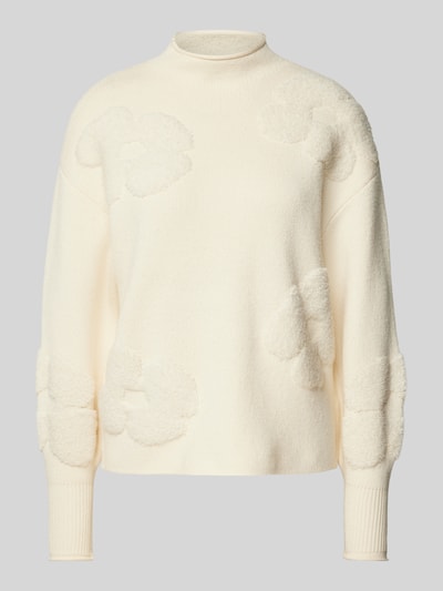 Zero Strickpullover mit Turtleneck Offwhite 2