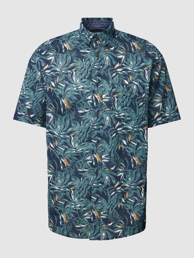 Tom Tailor Vrijetijdsoverhemd met all-over print Marineblauw - 2