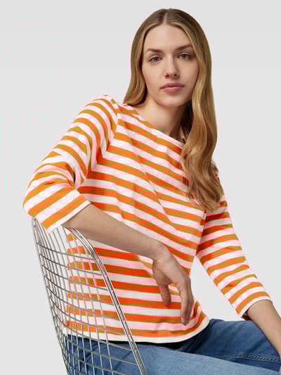 Christian Berg Woman Longsleeve mit Streifenmuster Orange 3
