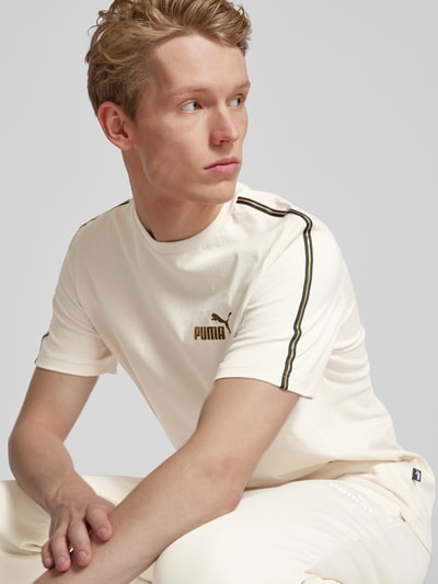 PUMA PERFORMANCE T-Shirt mit Label-Print Offwhite 3