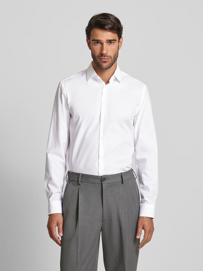 Jake*s Slim Fit Business-Hemd mit Kentkragen Weiss 4