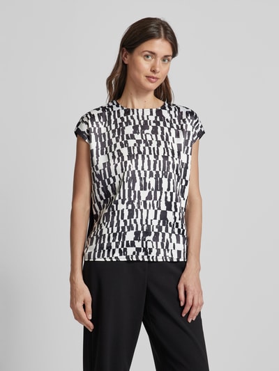 Christian Berg Woman Selection T-shirt met all-over motief Zwart - 4