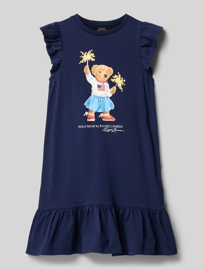 Polo Ralph Lauren Kids Kleid mit Label-Motiv-Print Marine 1