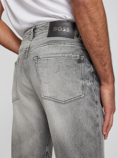 BOSS Orange Regular Fit Jeans mit Label-Patch Modell 'MAINE' Anthrazit 3