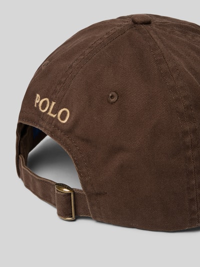 Polo Ralph Lauren Czapka z daszkiem z wyhaftowanym logo Średniobrązowy 3