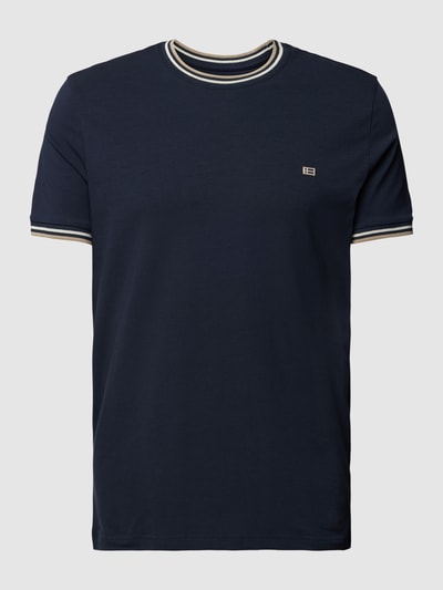 Christian Berg Men T-Shirt mit Label-Applikation Marine 2
